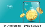 Bitcoin exchange. Flat design style web banner of blockchain technology, bitcoin, altcoins, cryptocurrency mining, finance, digital money market, cryptocoin wallet, crypto exchange. Vector