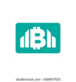 bitcoin finance logo template