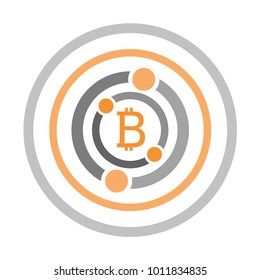 Bitcoin financial activity icon