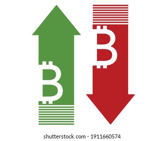 Bitcoin-flaches Vektordesign
