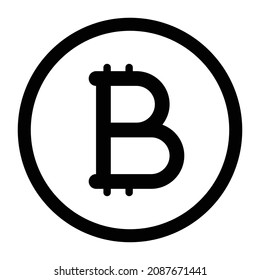 Bitcoin. Flat Vector illustration - Vector