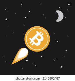 Bitcoin flies to the moon