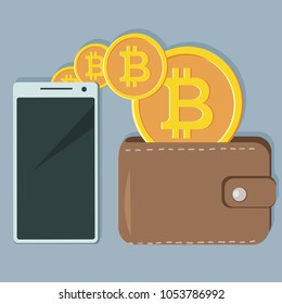 bitcoin goes into the purse