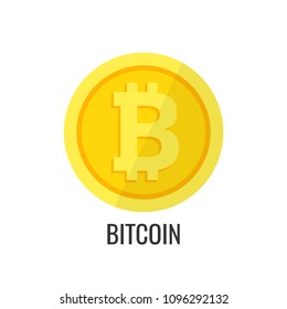 Bitcoin gold coin icon. Sign payment symbol. Crypto currency, virtual electronik, internet money. Vector illustration.