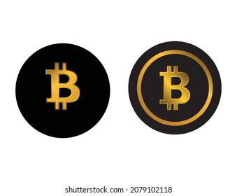 bitcoin gold color abstract illustration