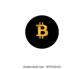 bitcoin gold color abstract illustration