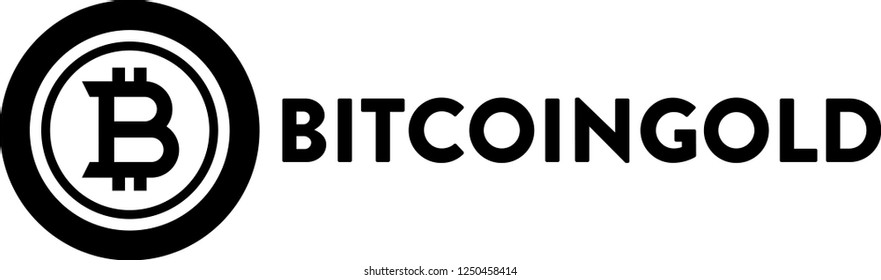 Bitcoin Gold cryptocurrency vector illustration isolated