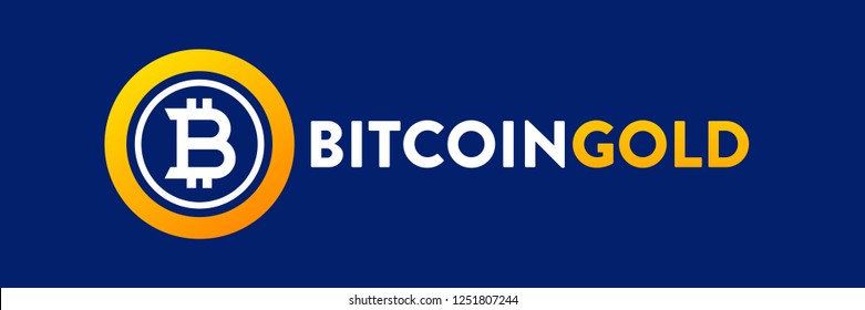 Bitcoin Gold cryptocurrency vector illustration isolated