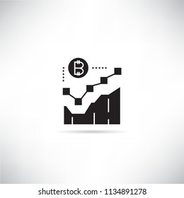bitcoin graph icon