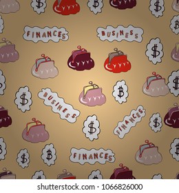 Bitcoin growth concept. On white, neutral and beige colored background. Vector illustration. Seamless business pattern. Bitcoin revenue illustration.
