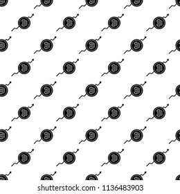 bitcoin growth icon in Pattern style on white background