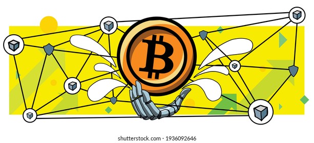 bitcoin en mano, seguridad, seguridad, blockchain, futuro del dinero