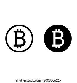 Icono de bitcoin para aplicaciones y sitios web