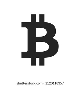 Bitcoin icon. Crypto currency symbol
