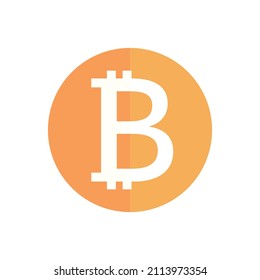 Bitcoin icon. Crypto currency. Vector.