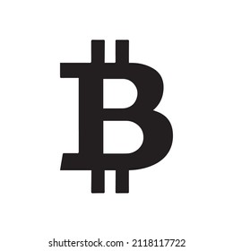 Bitcoin icon. Crypto Currency vector icon. Flat Vector illustration - Vector