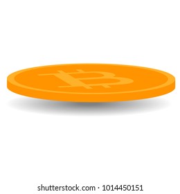 Bitcoin icon. Cryptocurrency money vector illustration