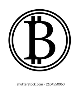 bitcoin icon , a cryptocurrency sign