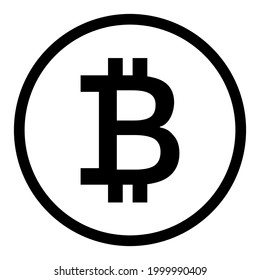 icono de bitcoin, logotipo de símbolo criptodivisa