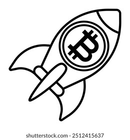 Bitcoin icon for cryptocurrency, virtual currency, digital money design template