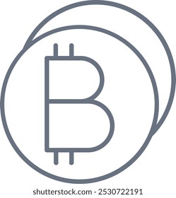 Diseño de icono de Bitcoin para el Uso comercial personal