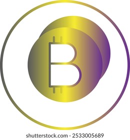 Bitcoin icon design for personal commercial use