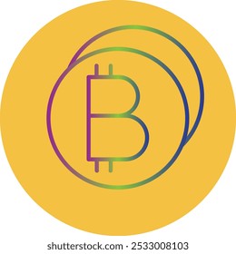 Bitcoin icon design for personal commercial use