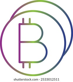 Bitcoin icon design for personal commercial use