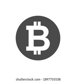 Bitcoin Icon. Digital Money. Vector