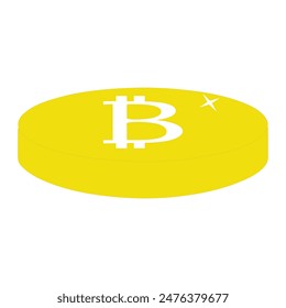 Bitcoin icon. Flat design vector bitcoin icons, signs of modern cryptocurrancy icon in flat style. Golden gray bitcoin illustration.