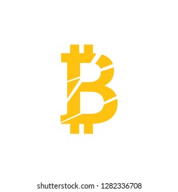 Bitcoin icon graphic design template simple illustration