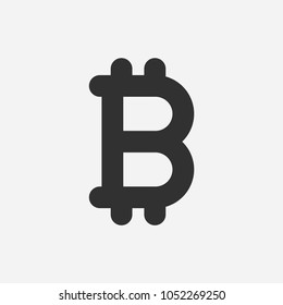 Bitcoin icon illustration isolated vector sign symbol