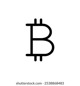 Bitcoin icon logo design. bitcoin sign and symbol. payment symbol. cryptocurrency logo