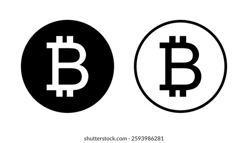 Bitcoin icon logo design. bitcoin sign and symbol. payment symbol. cryptocurrency logo