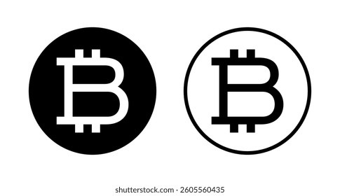 Bitcoin icon logo design. bitcoin sign and symbol. payment symbol. cryptocurrency logo