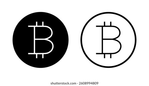 Bitcoin icon logo design. bitcoin sign and symbol. payment symbol. cryptocurrency logo