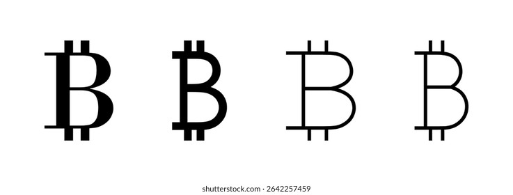 Bitcoin icon logo design. bitcoin sign and symbol. payment symbol. cryptocurrency logo
