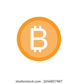 Bitcoin ícone logotipo design. sinal de bitcoin e símbolo. símbolo de pagamento. criptomoeda logotipo. EPS 10 