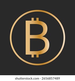 Diseño del logotipo del icono de Bitcoin. signo y símbolo de bitcoin. símbolo de pago. logotipo de criptomoneda . EPS 10. 