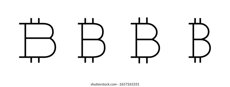 Bitcoin icon logo design. bitcoin sign and symbol. payment symbol. cryptocurrency logo