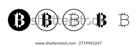 Bitcoin icon logo design. bitcoin sign and symbol. payment symbol. cryptocurrency logo