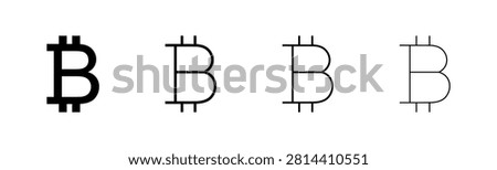 Bitcoin icon logo design. bitcoin sign and symbol. payment symbol. cryptocurrency logo