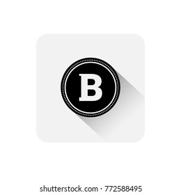 Bitcoin Icon Modern Web Money Digital Currency Logo Concept Vector Illustration