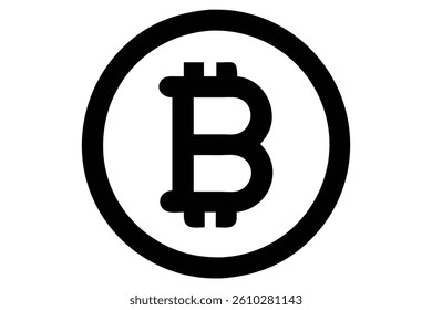 Bitcoin icon on eps 10 