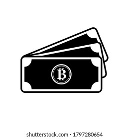 icono de bitcoin sobre fondo blanco