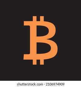símbolo de pago de icono de bitcoin, logo criptodivisa imagen vectorial simple para el cripto de dinero de internet símbolo de moneda e imagen de moneda para su uso en proyectos web o aplicaciones móviles bloqueo basado en seguridad 