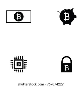 bitcoin icon set