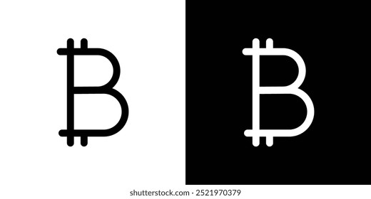 Bitcoin icon set vector illustration