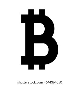 Bitcoin icon. Sign of bitcoin digital crypto currency. Vector Illustration