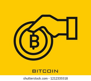 Bitcoin icon signs